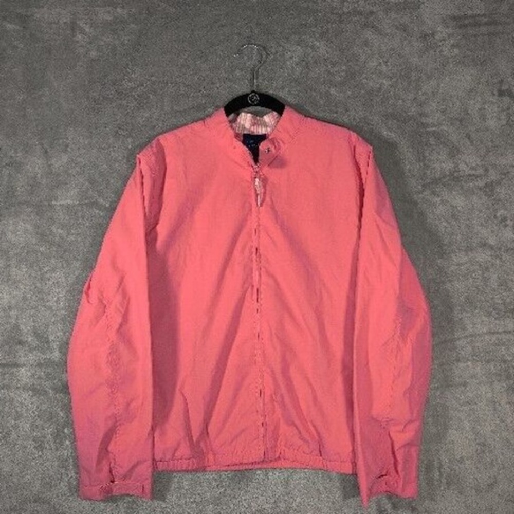 Charter‎ Club Jacket Womens Large Pink Light Weight Jacket Full Zip Basic